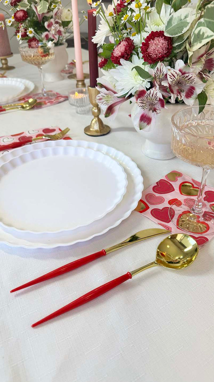 Hearts Adorned Table Setting