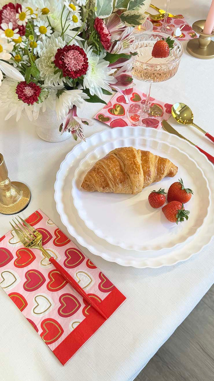 Hearts Adorned Table Setting