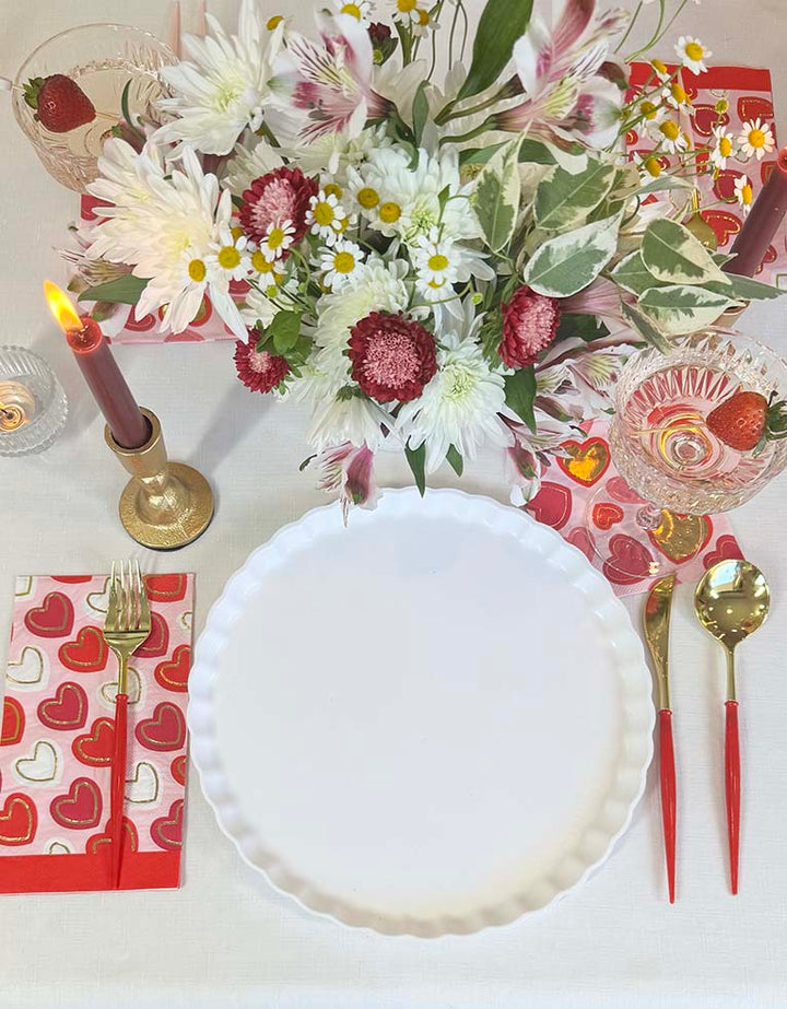 Hearts Adorned Table Setting