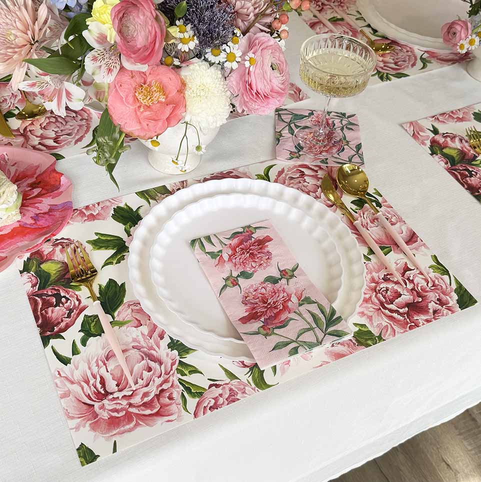 Hester & Cook Peonies in Bloom Placemat - Thumbnail 3