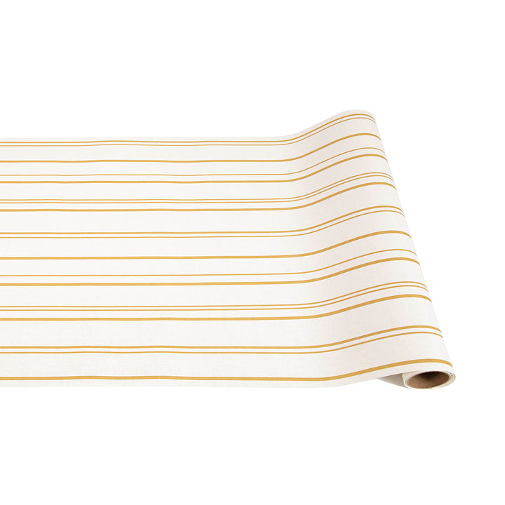 Antique Gold Stripe Runner - 20" x 25'
