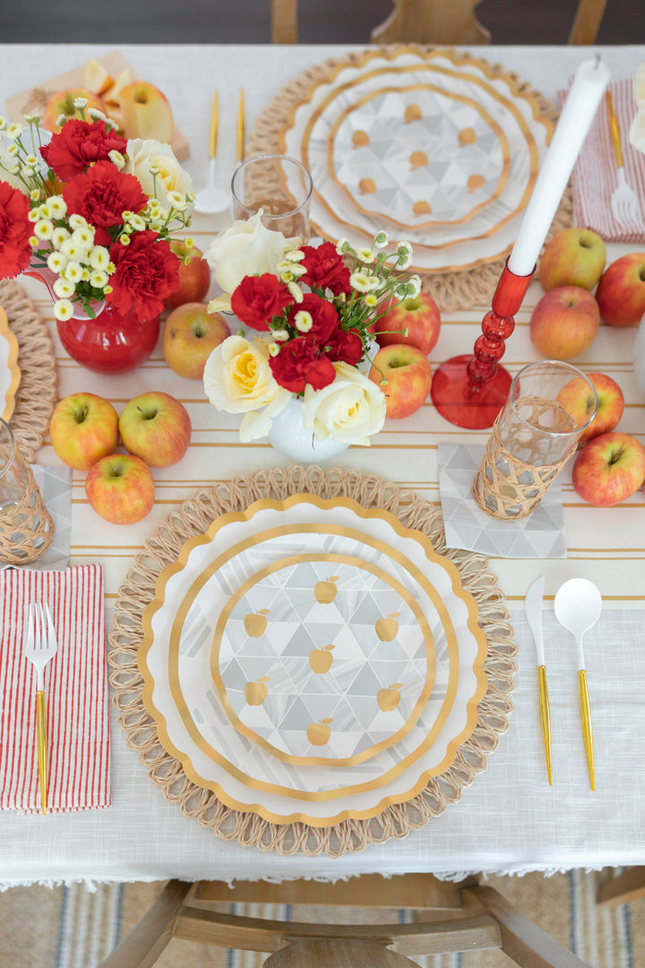 Golden Apple Table Setting