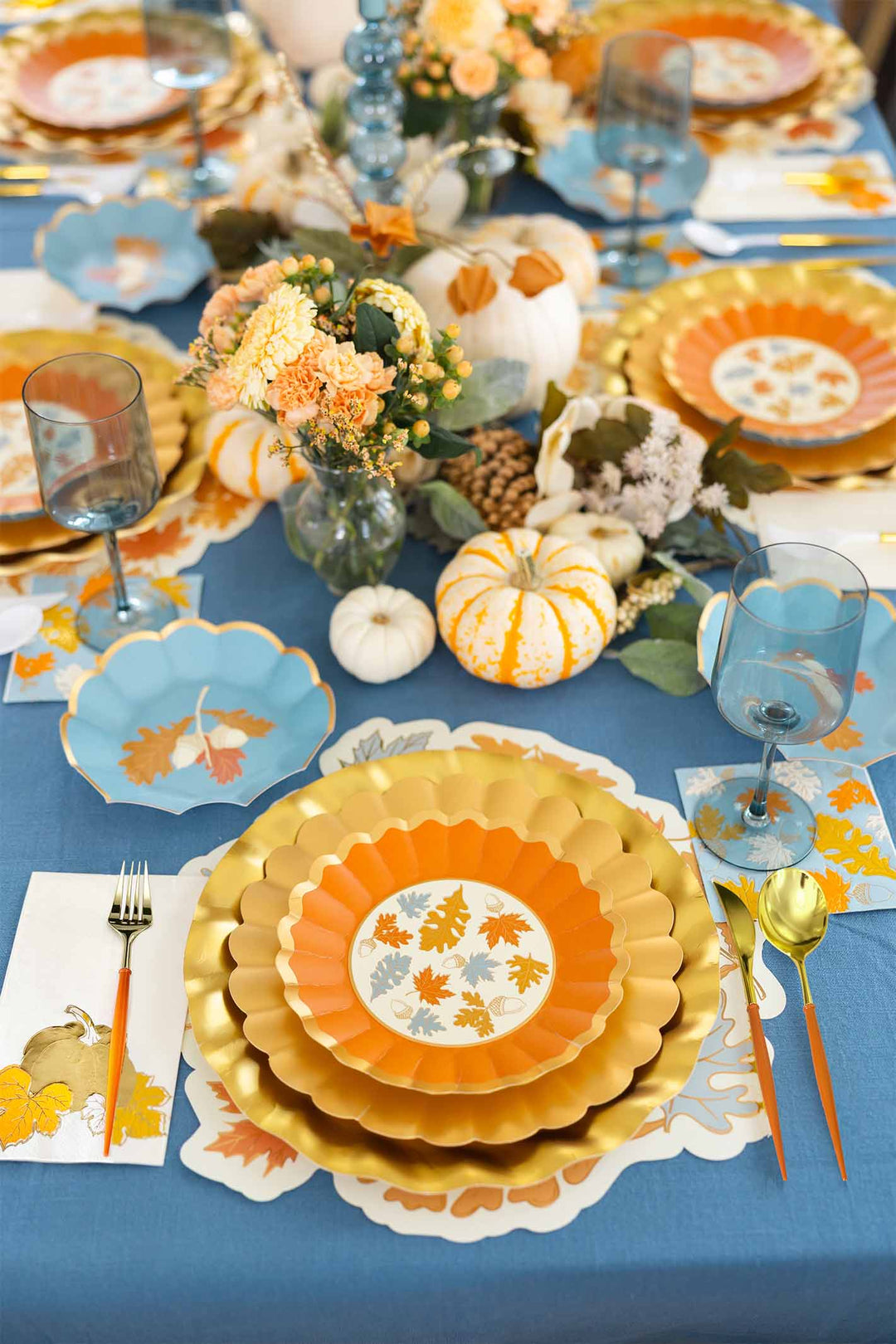 Gilded Harvest: Thanksgiving Table for 16