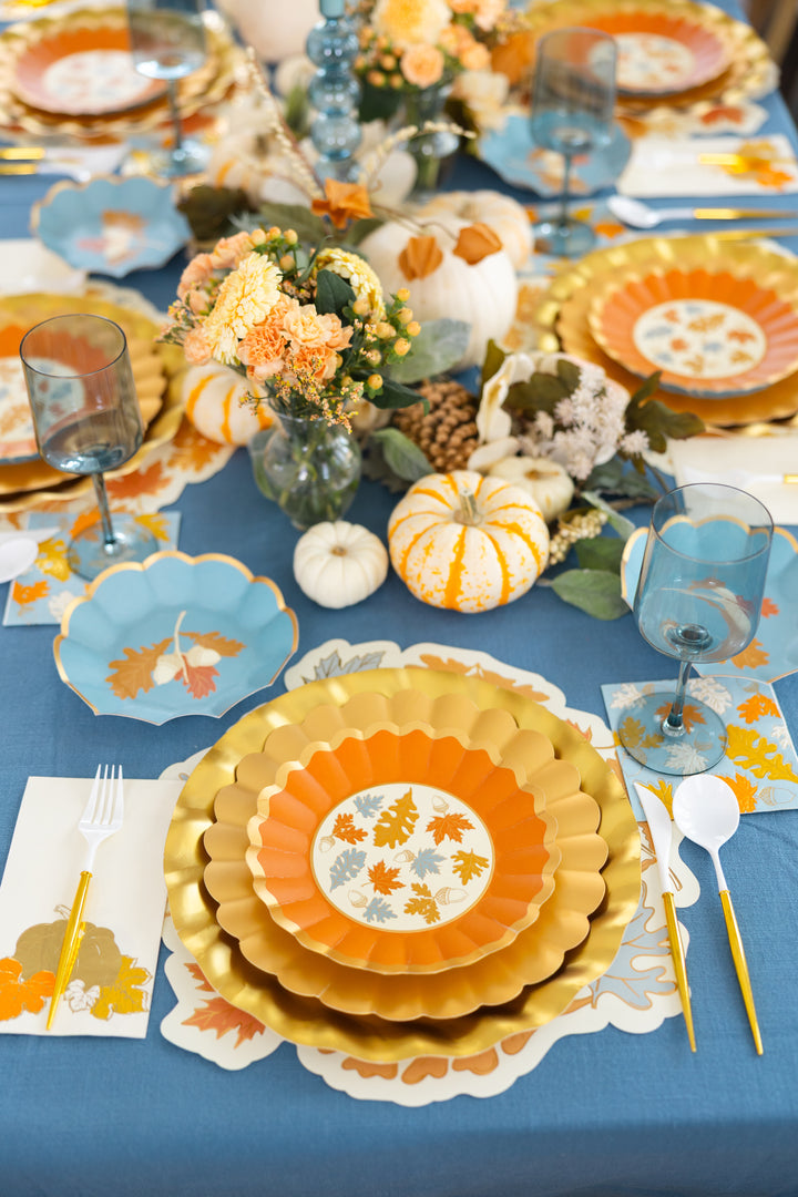 Gilded Harvest Appetizer/Dessert Bowls/8pk