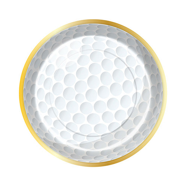 Golf Ball Die Cut Dinner Plates/8pk