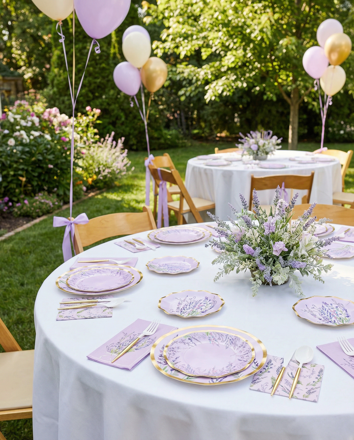 Lavender Fields Table Setting