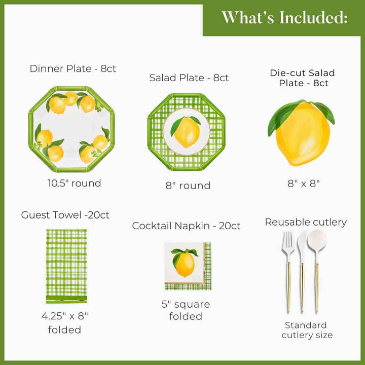 Lemon and Stem Table Setting