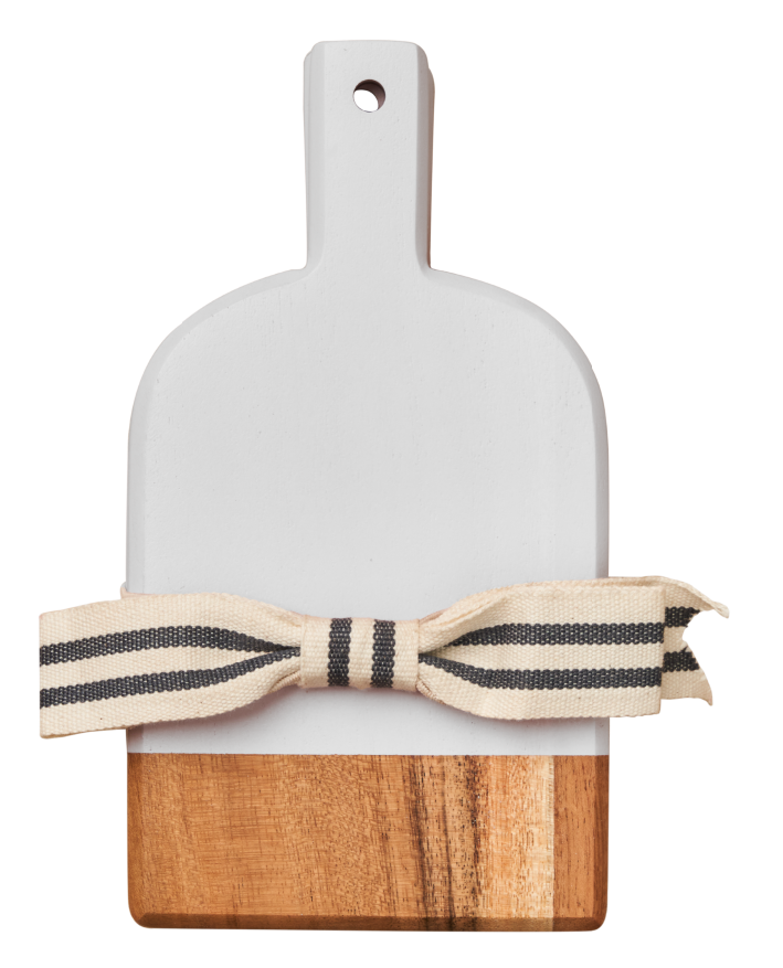 Mini Bevel Boards - Set of 3 with Ribbon | White | 8 x 4.25"