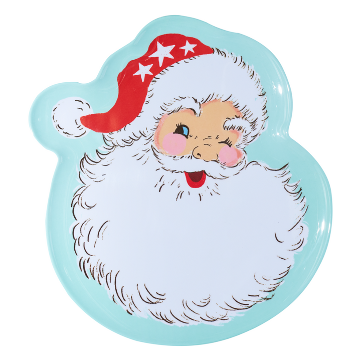 Vintage Santa Melamine Serving Platter