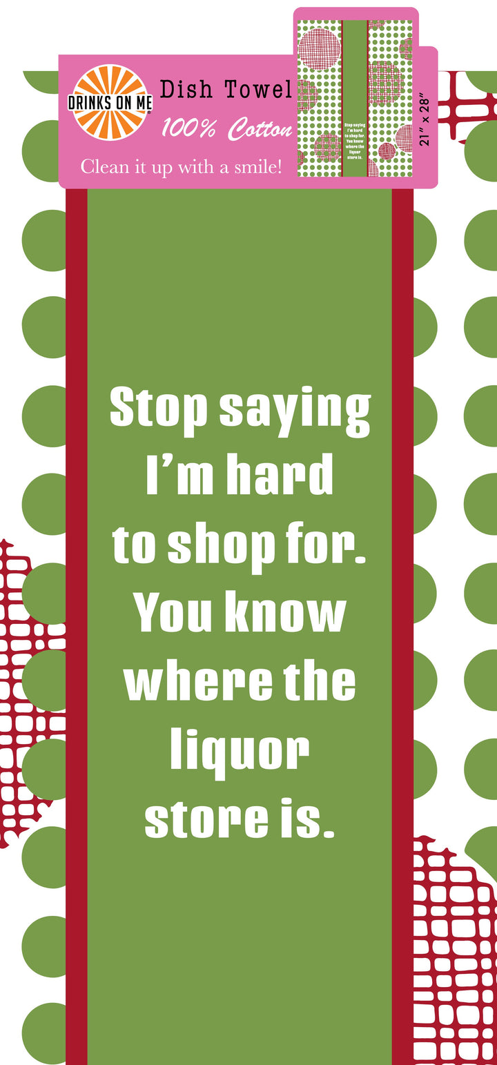 CHRISTMAS Hard to shop Dish Towel