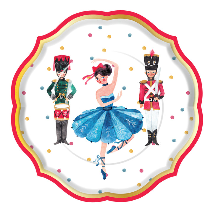 Whimsical Nutcracker Paper Dinner Plate/8pk