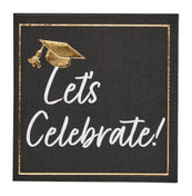 Classic Grad Cocktail Napkins/26pk