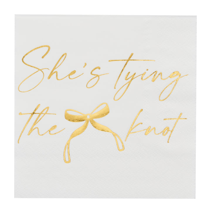 She's tying the Knot Cocktail Napkins /26pk