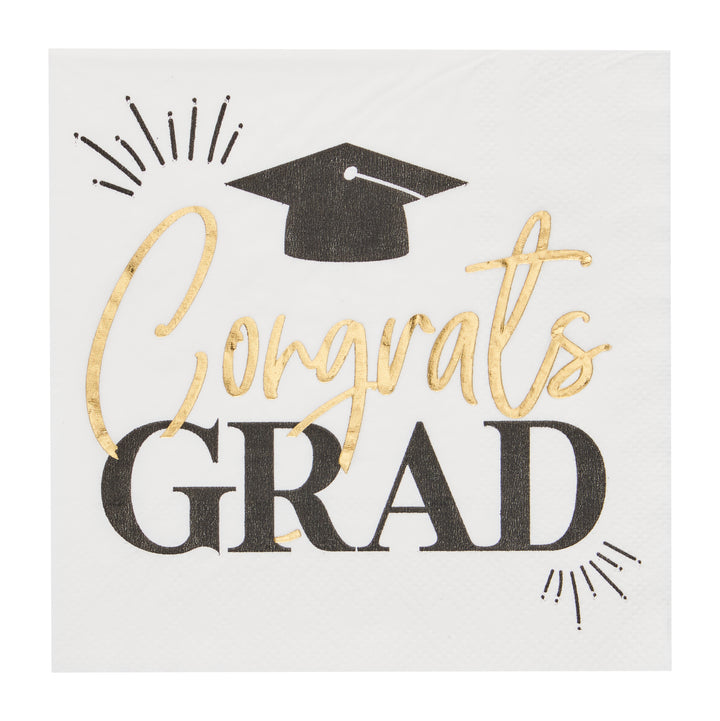 Congrats Grad Cocktail Napkins /26pk