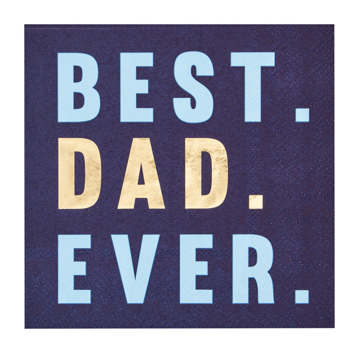 Best Dad Ever Cocktail Napkins /26pk