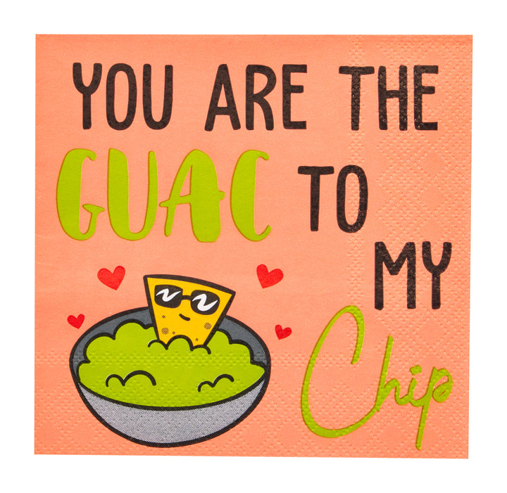 You are the GUAC to my Chip Cocktail Napkins /26pk