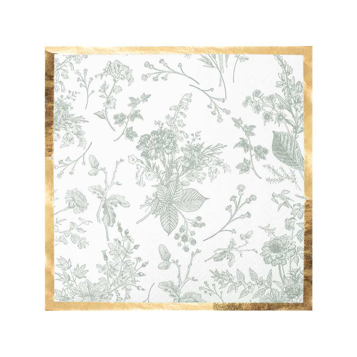 Timeless Sage Cocktail Napkins/20pk