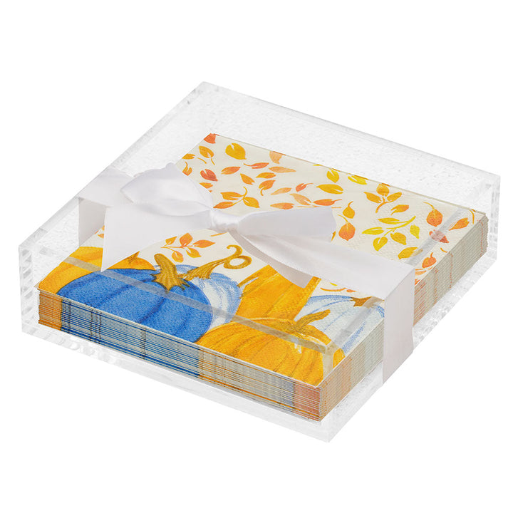 Harvest Cocktail Napkin with Napkin Tray