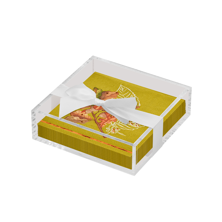 Harvest Cocktail Napkin with Napkin Tray