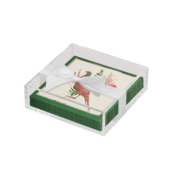 Harvest Cocktail Napkin with Napkin Tray