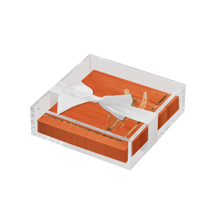 Harvest Cocktail Napkin with Napkin Tray