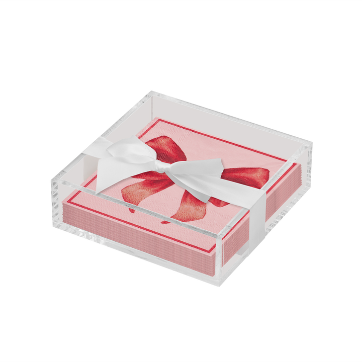 Valentines Day Cocktail Napkin with Napkin Tray