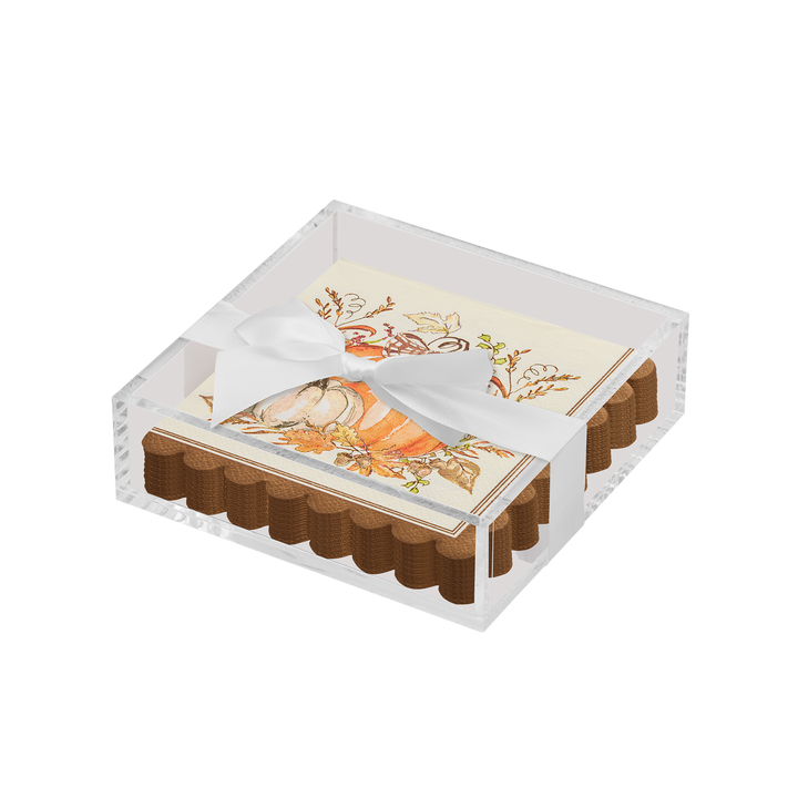 Harvest Cocktail Napkin with Napkin Tray