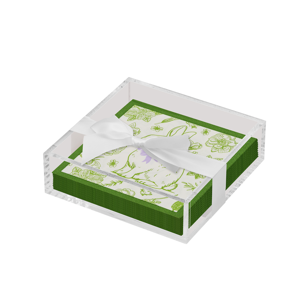 Easter Cocktail Napkin with Napkin Tray