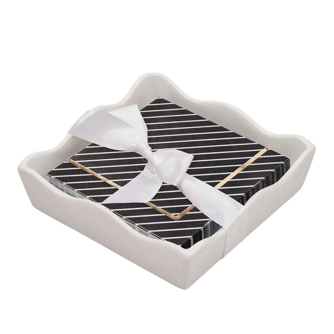 Everyday Cocktail Napkin with Napkin Tray