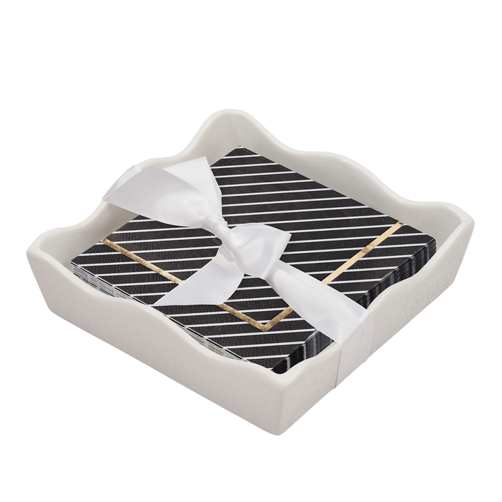 Everyday Cocktail Napkin with Napkin Tray