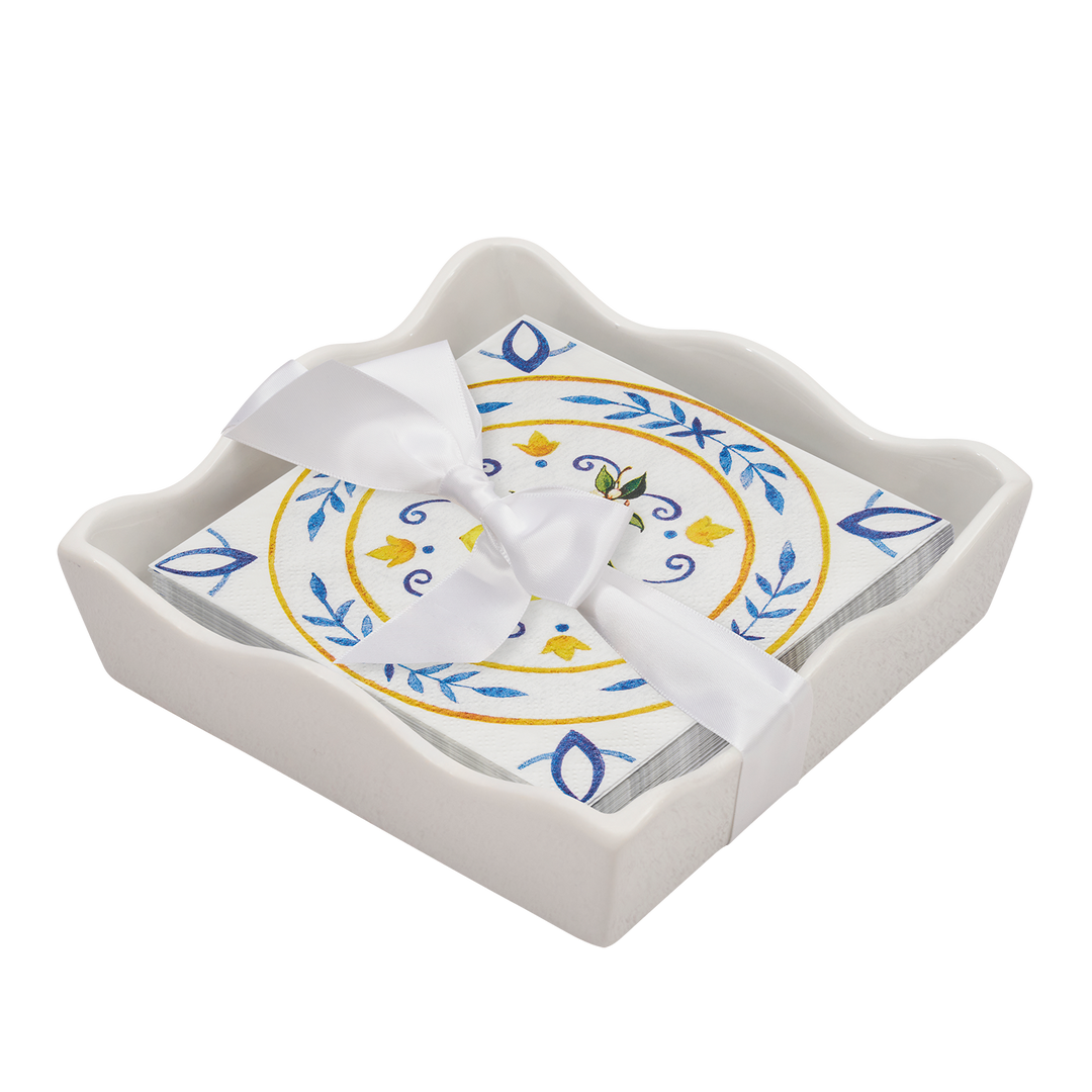 Everyday Cocktail Napkin with Napkin Tray