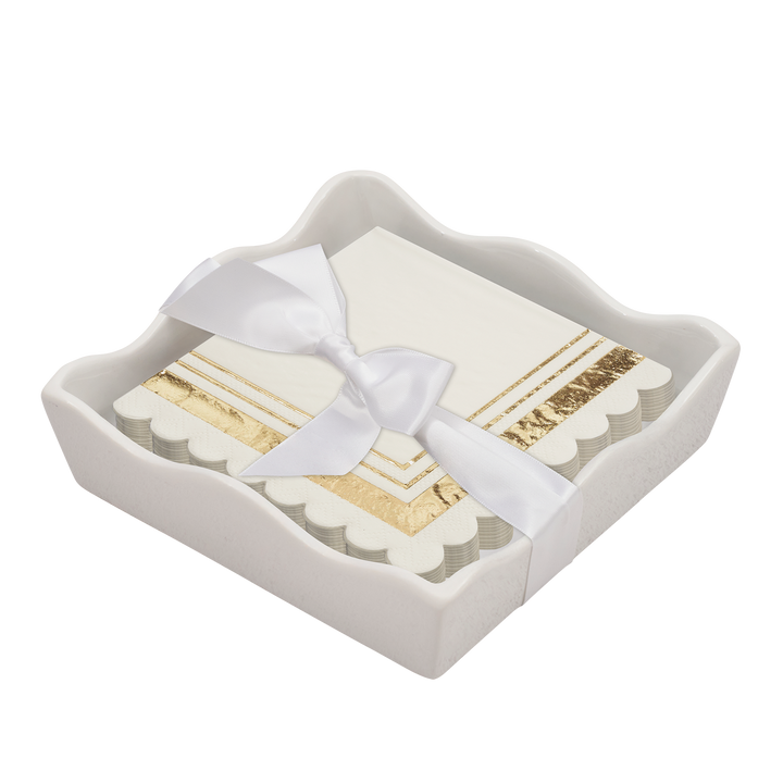 Everyday Cocktail Napkin with Napkin Tray
