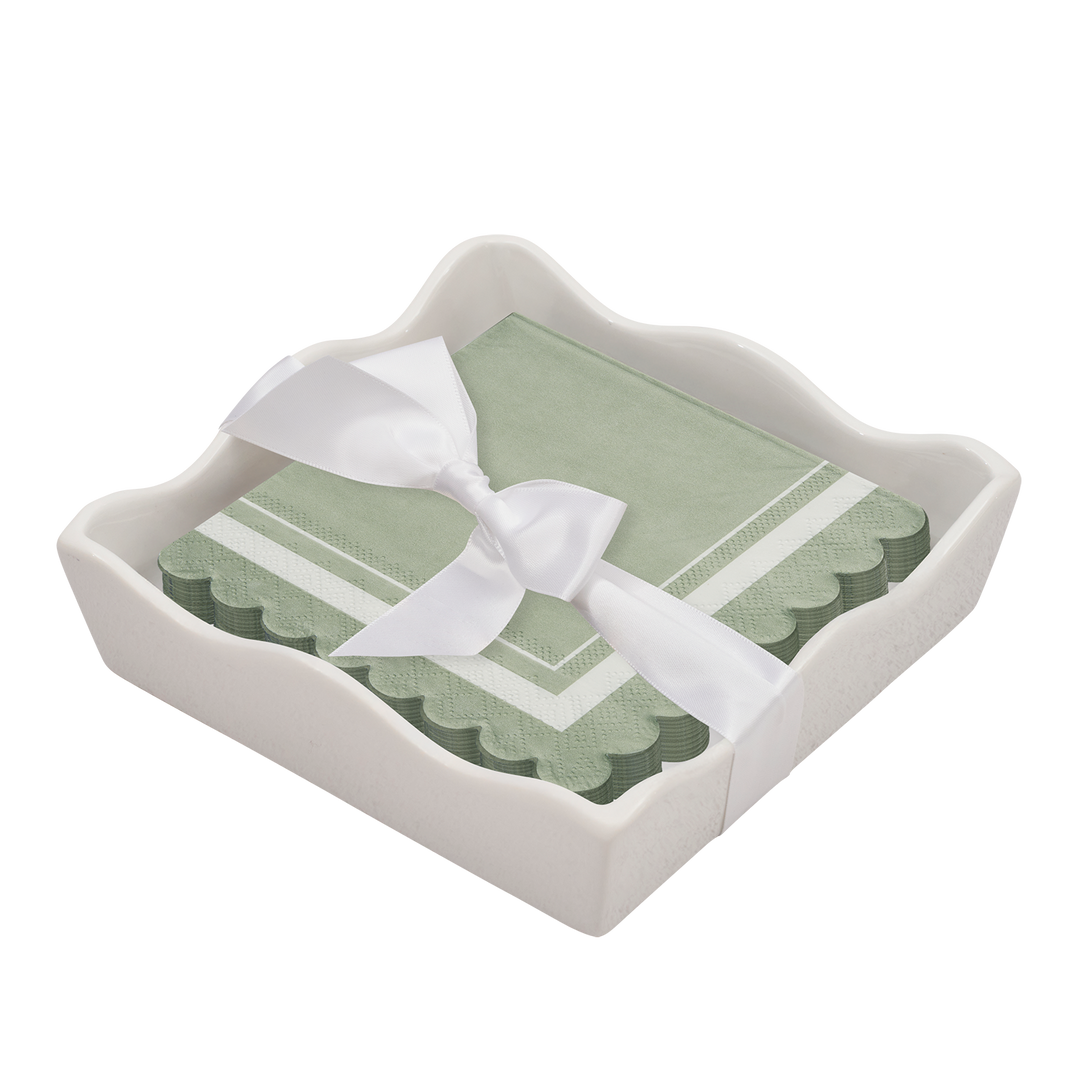 Everyday Cocktail Napkin with Napkin Tray