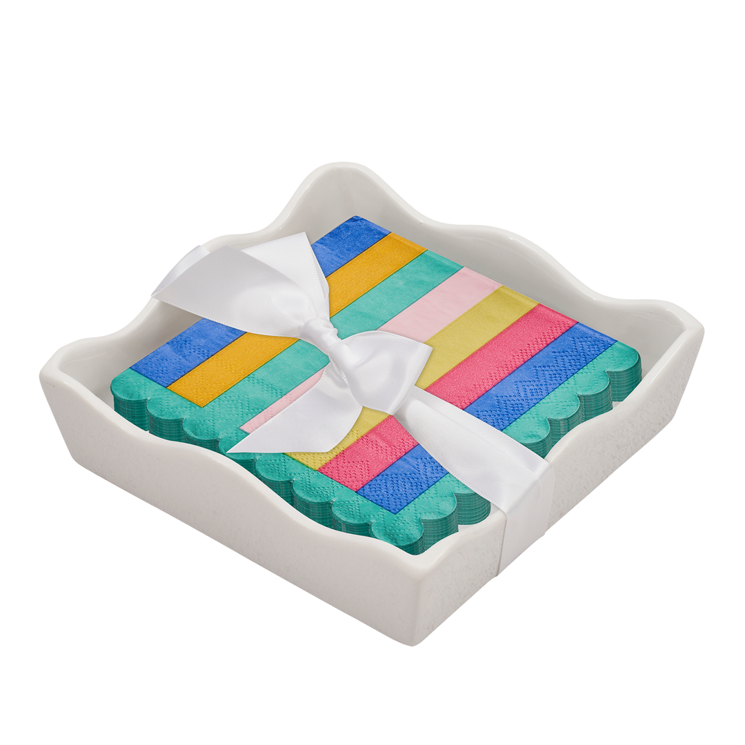 Everyday Cocktail Napkin with Napkin Tray