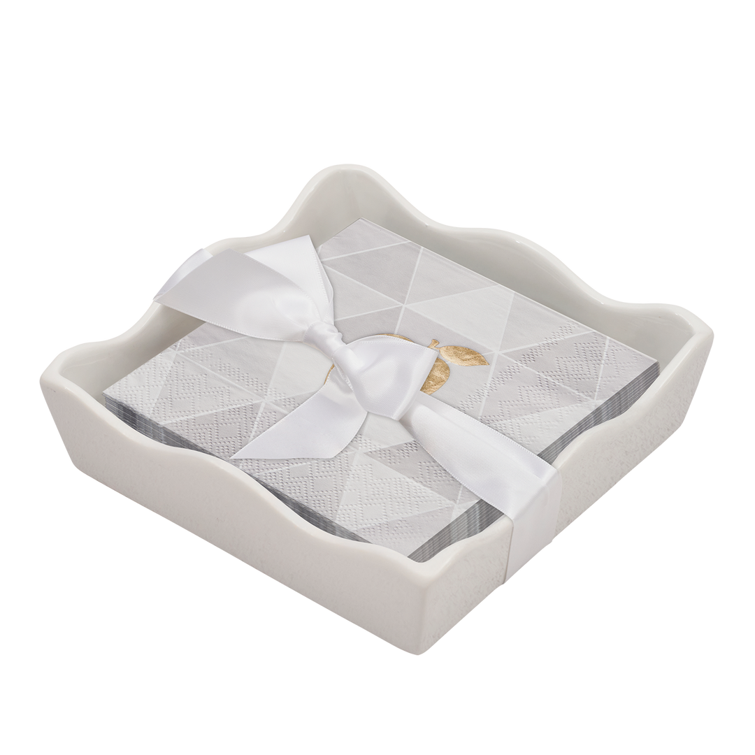 Everyday Cocktail Napkin with Napkin Tray