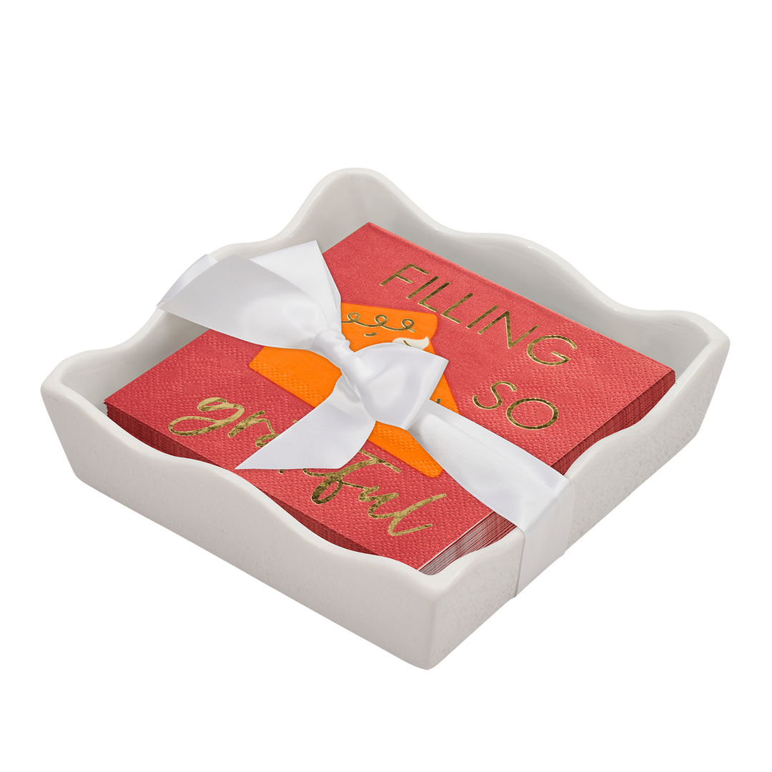 Everyday Cocktail Napkin with Napkin Tray