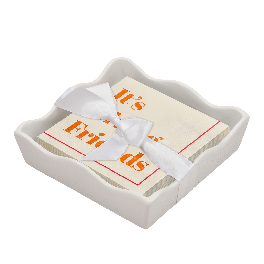 Everyday Cocktail Napkin with Napkin Tray
