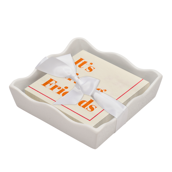Everyday Cocktail Napkin with Napkin Tray