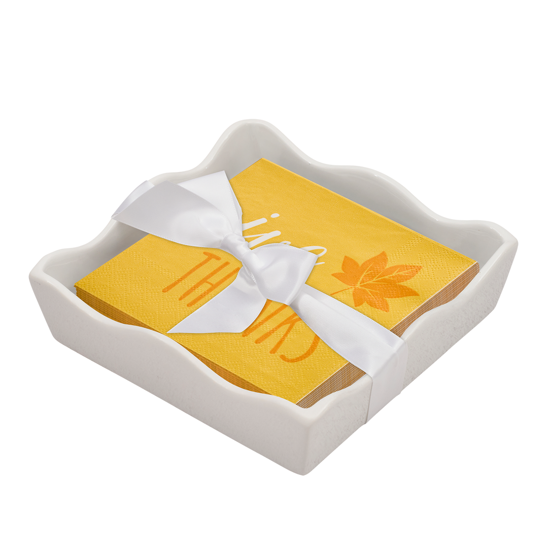 Everyday Cocktail Napkin with Napkin Tray