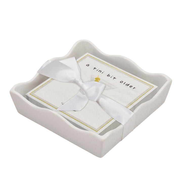 Everyday Cocktail Napkin with Napkin Tray