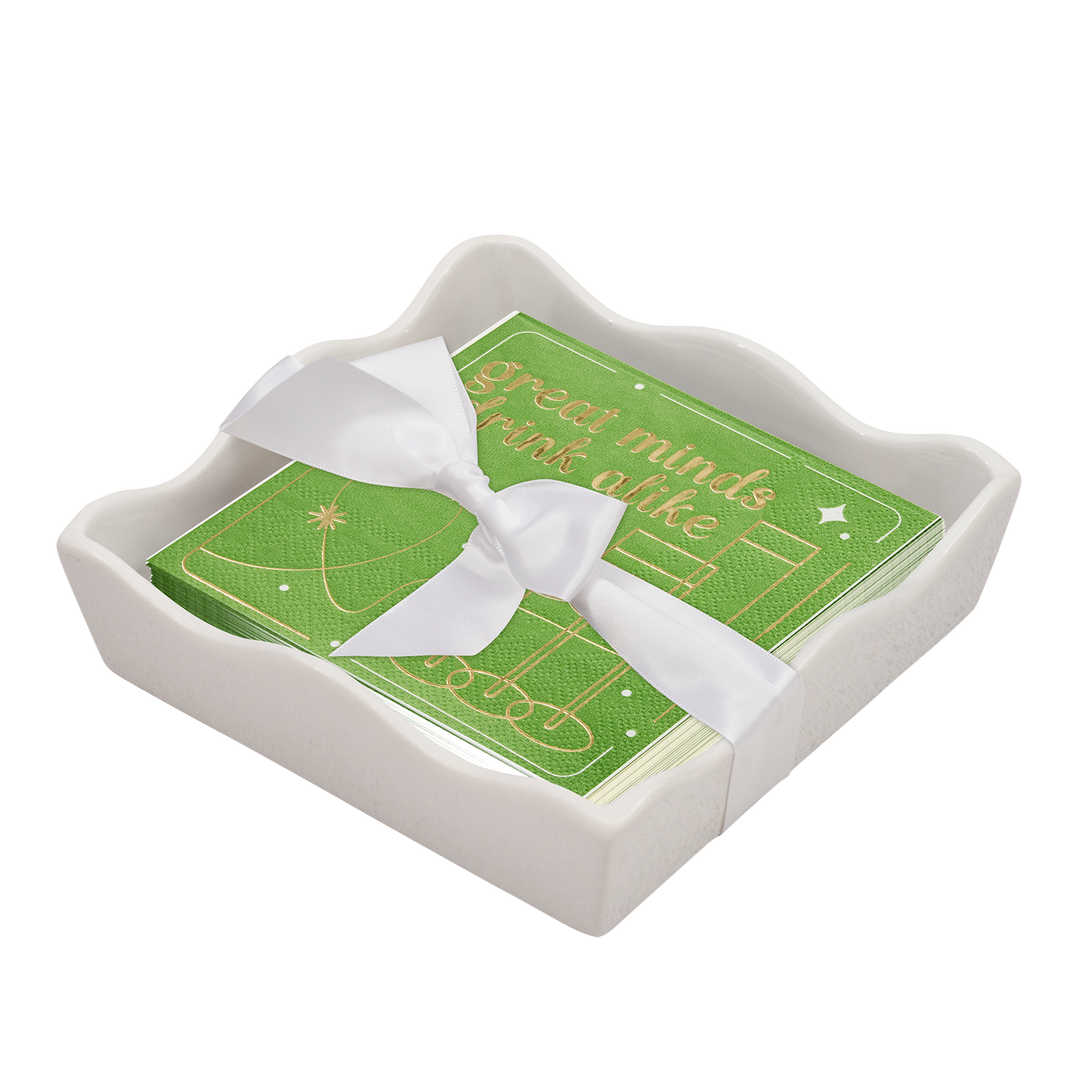 Everyday Cocktail Napkin with Napkin Tray