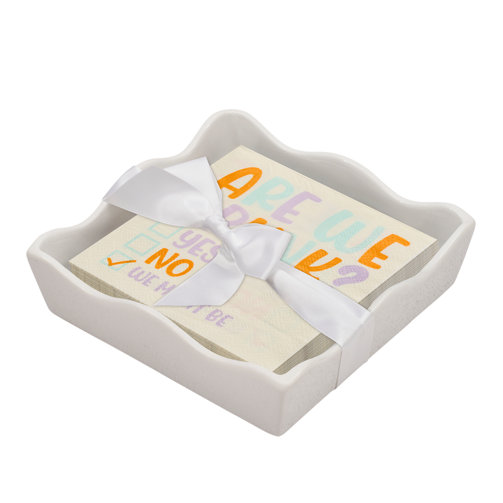 Everyday Cocktail Napkin with Napkin Tray