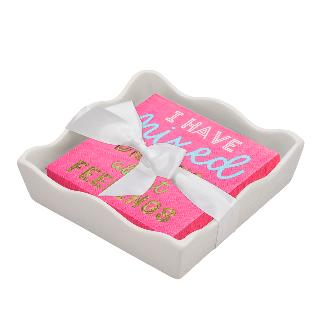 Everyday Cocktail Napkin with Napkin Tray