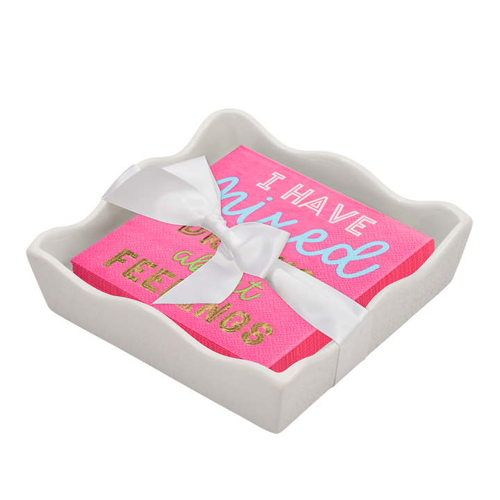 Everyday Cocktail Napkin with Napkin Tray