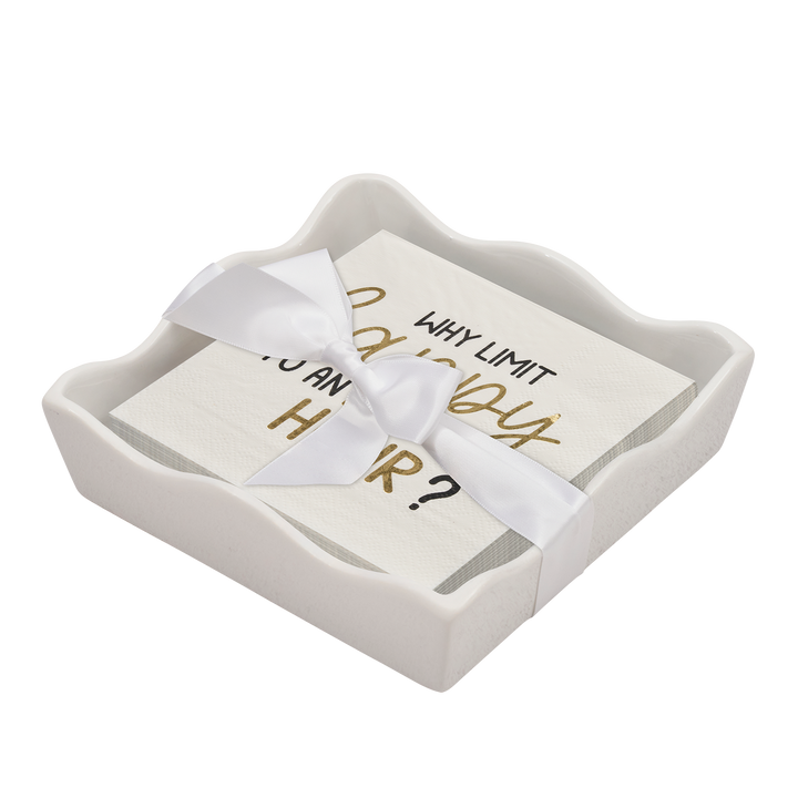 Everyday Cocktail Napkin with Napkin Tray