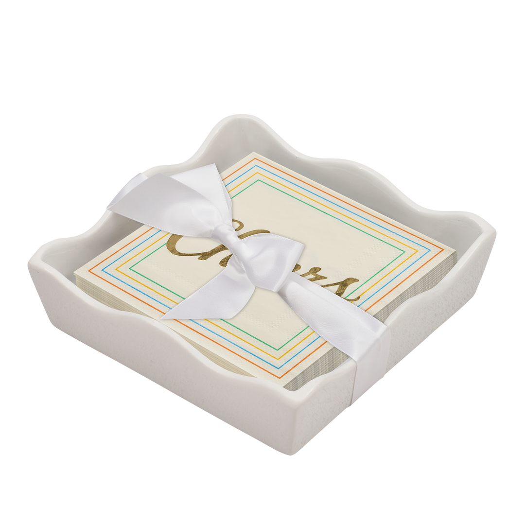 Everyday Cocktail Napkin with Napkin Tray