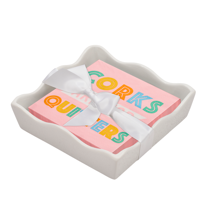 Everyday Cocktail Napkin with Napkin Tray