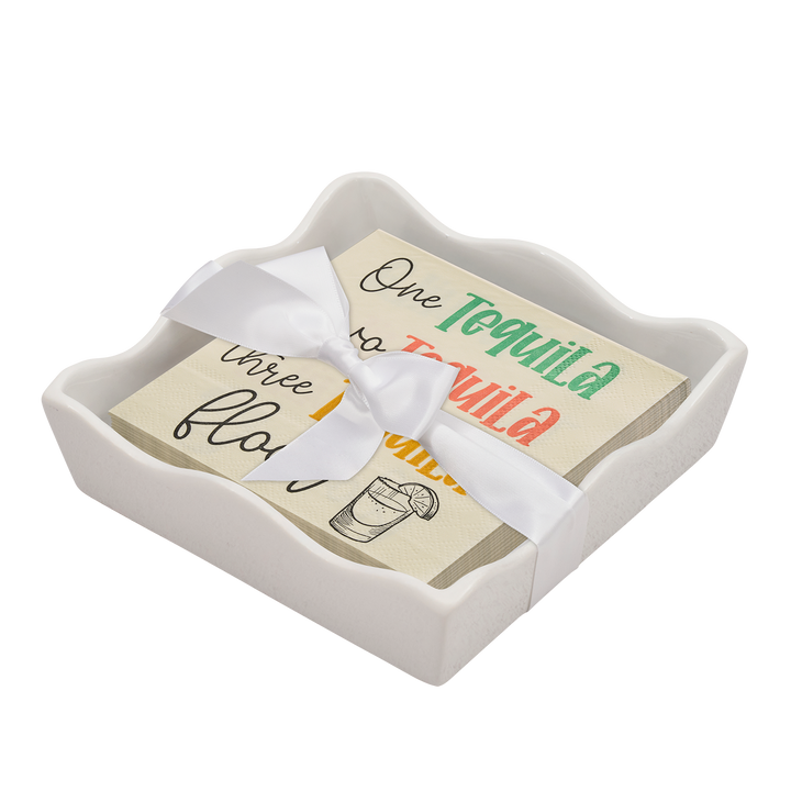 Everyday Cocktail Napkin with Napkin Tray