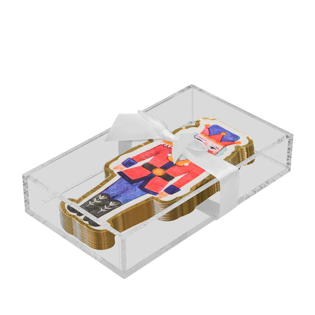 Christmas Guest Towel with Napkin Tray