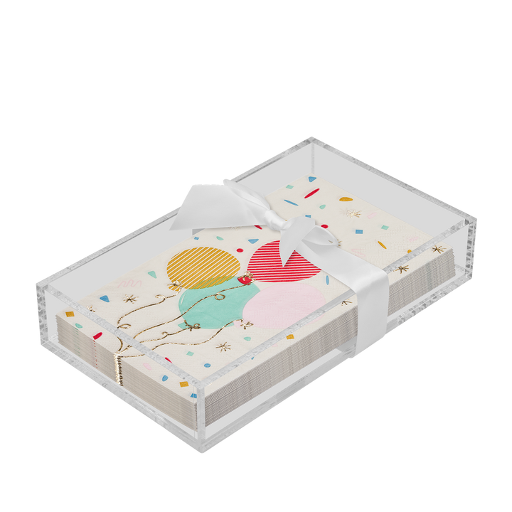 Birthday Guest Towel with Napkin Tray